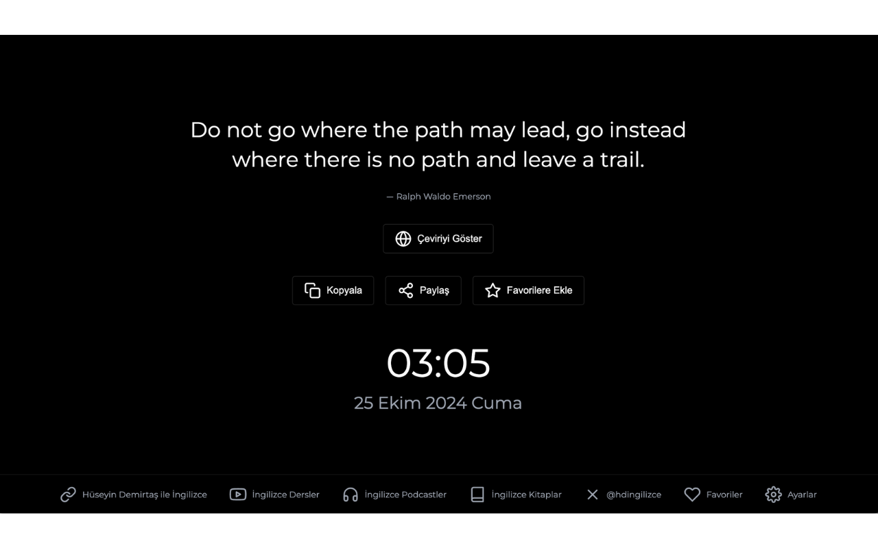 İngilizce Güzel Sözler Chrome Extension